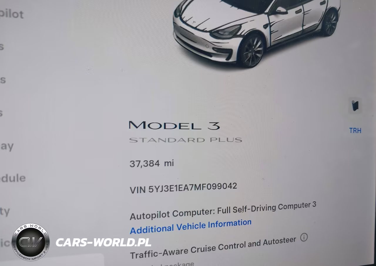 2021 Tesla Model 3 Standard Range Plus Rear-Wheel Drive VIN:5YJ3E1EA7MF099042 - 7