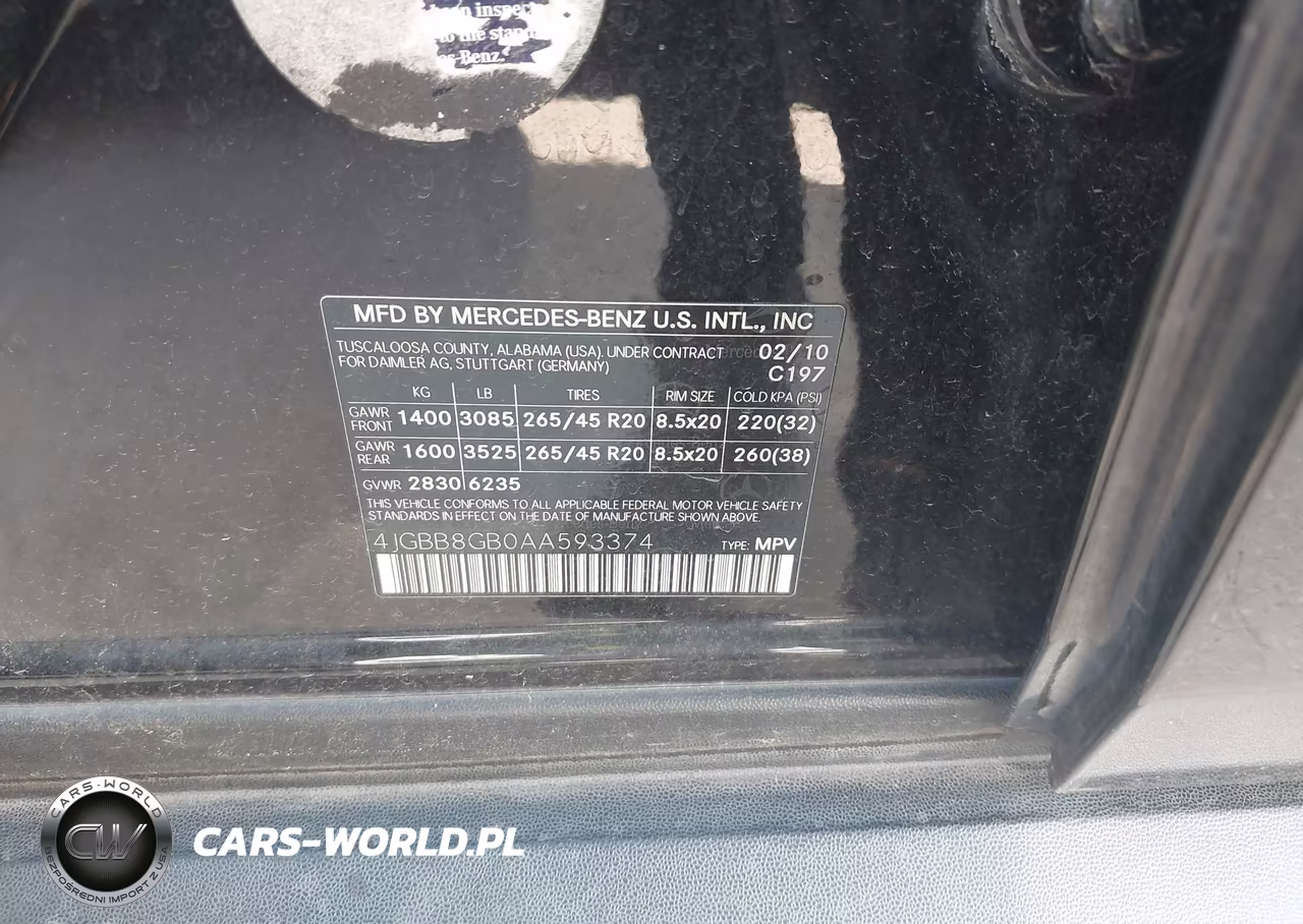 2010 Mercedes-Benz Ml 350 4Matic VIN:4JGBB8GB0AA593374 - 9