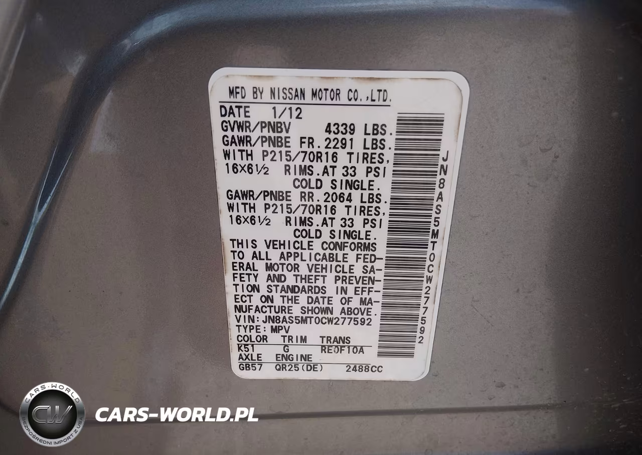 2012 Nissan Rogue S VIN:JN8AS5MT0CW277592 - 9