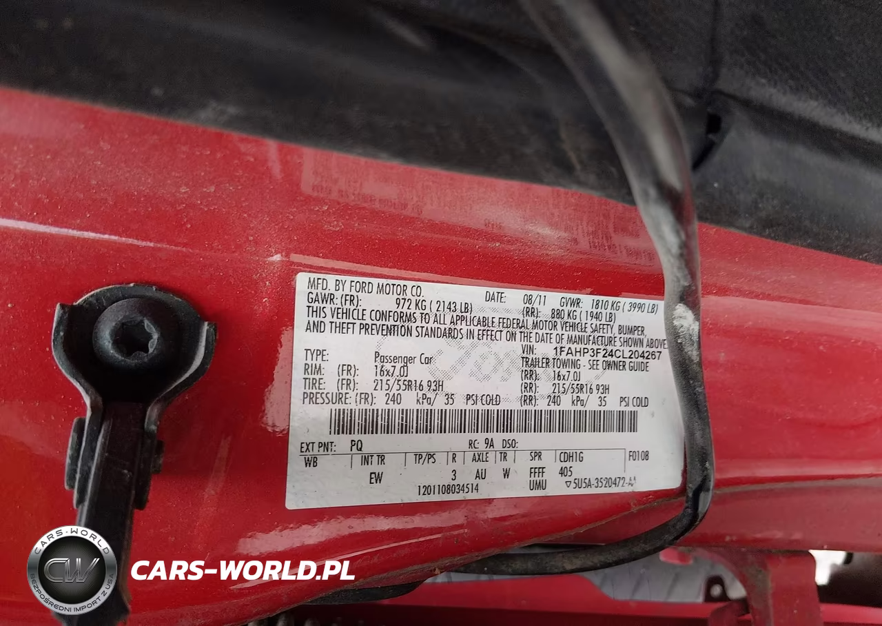 2012 Ford Focus Se VIN:1FAHP3F24CL204267 - 9