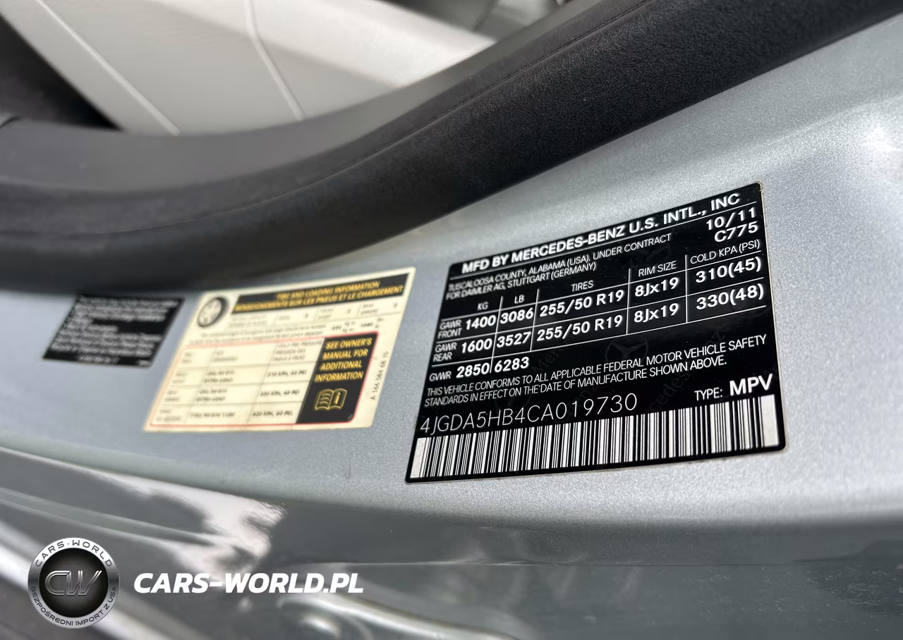 2012 Mercedes-Benz Ml 350 4Matic VIN:4JGDA5HB4CA019730 - 9