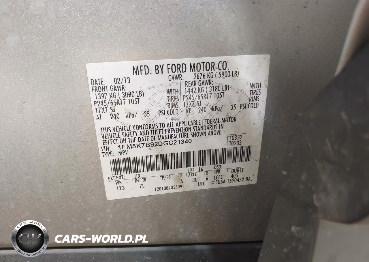 2013 Ford Explorer VIN:1FM5K7B92DGC21340 - 9