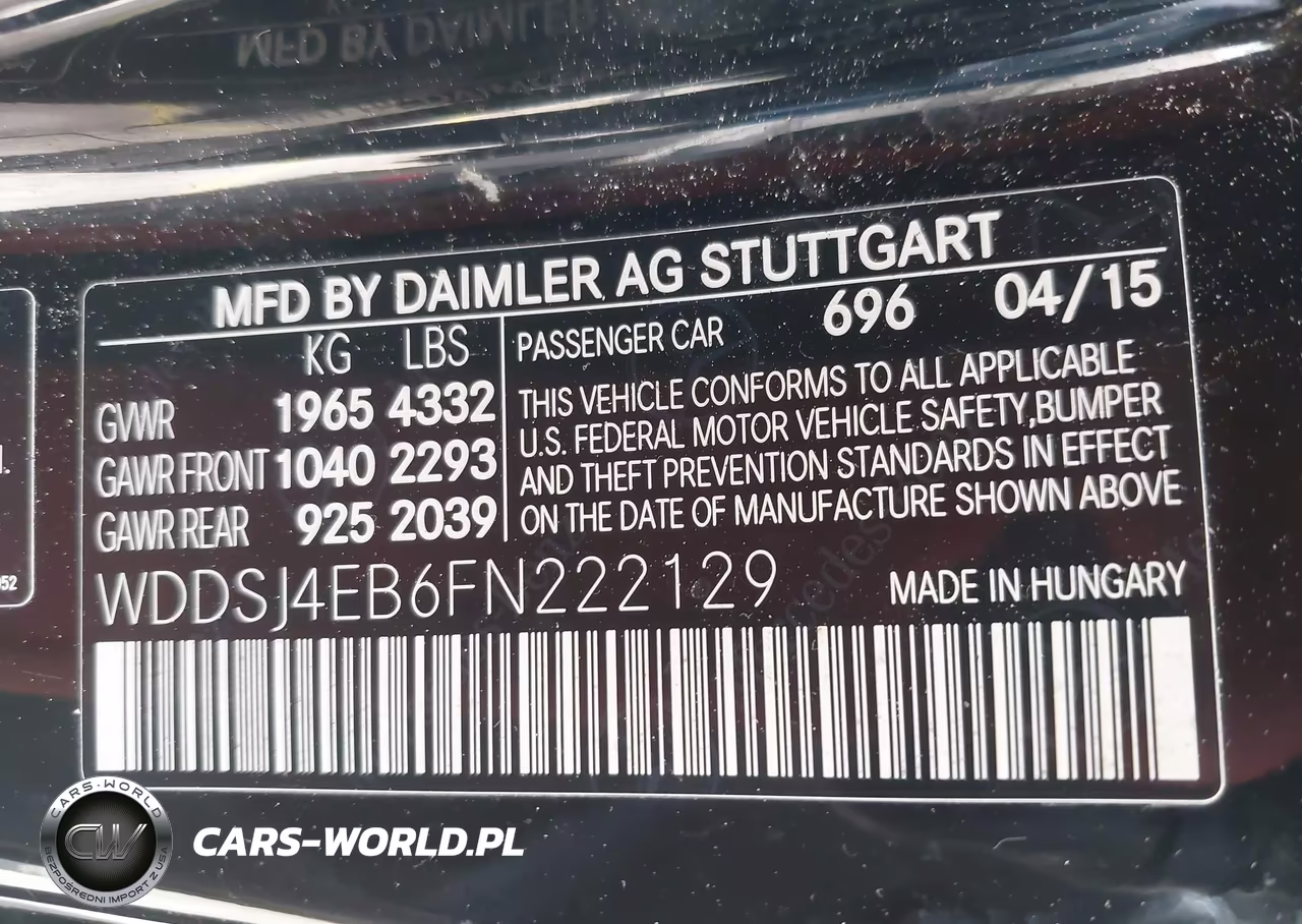 2015 Mercedes-Benz Cla 250 VIN:WDDSJ4EB6FN222129 - 9