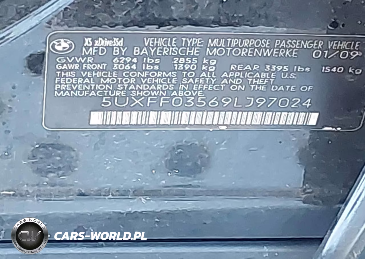 2009 BMW X5 xDrive35D VIN:5UXFF03569LJ97024 - 9