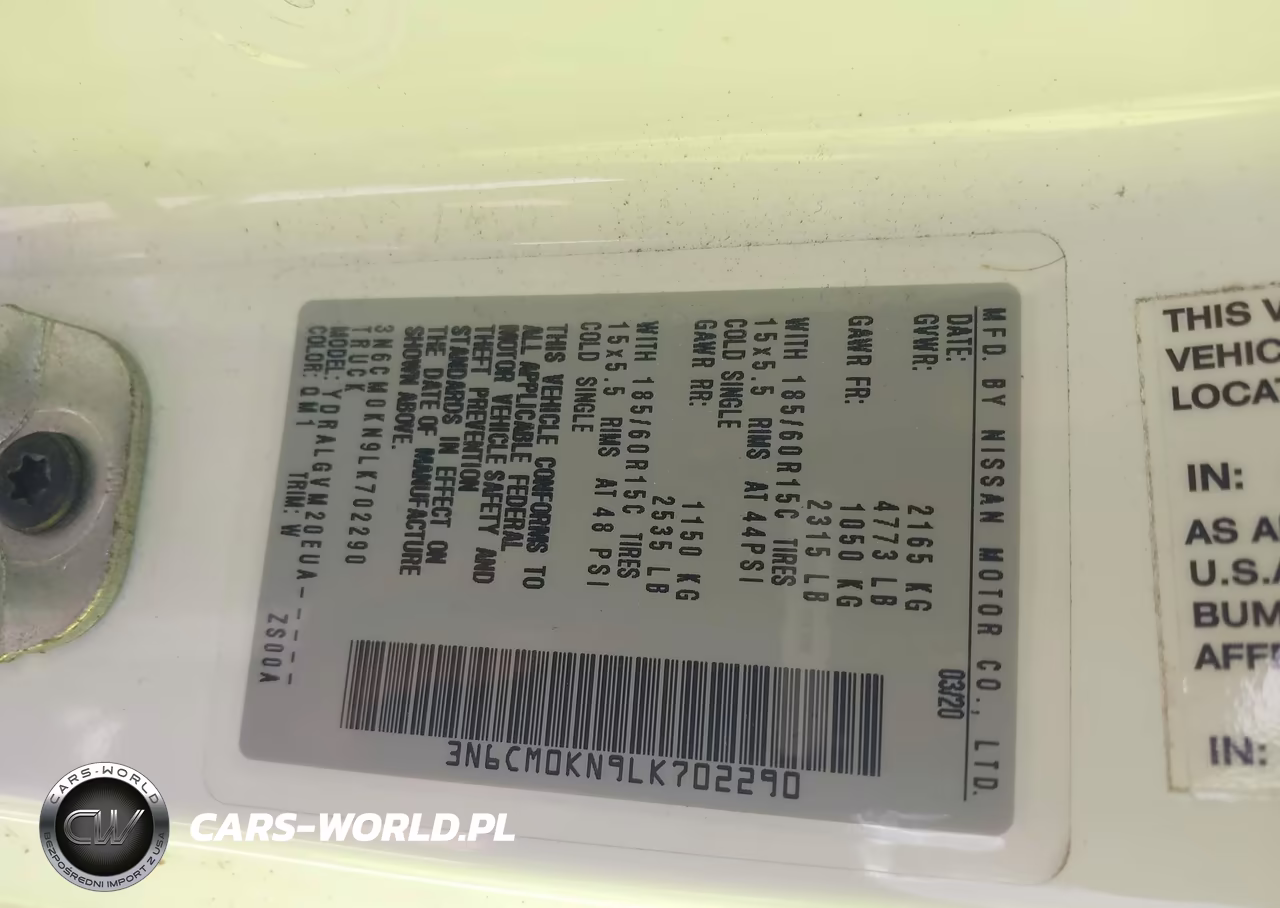 2020 Nissan Nv200 Cargo Sv Xtronic Cvt VIN:3N6CM0KN9LK702290 - 9