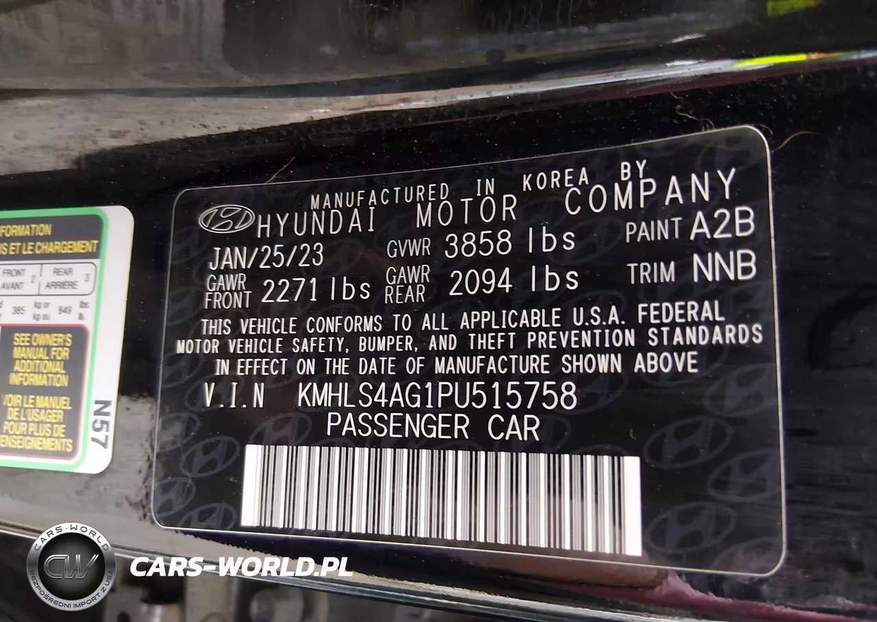 2023 Hyundai Elantra Sel VIN:KMHLS4AG1PU515758 - 9