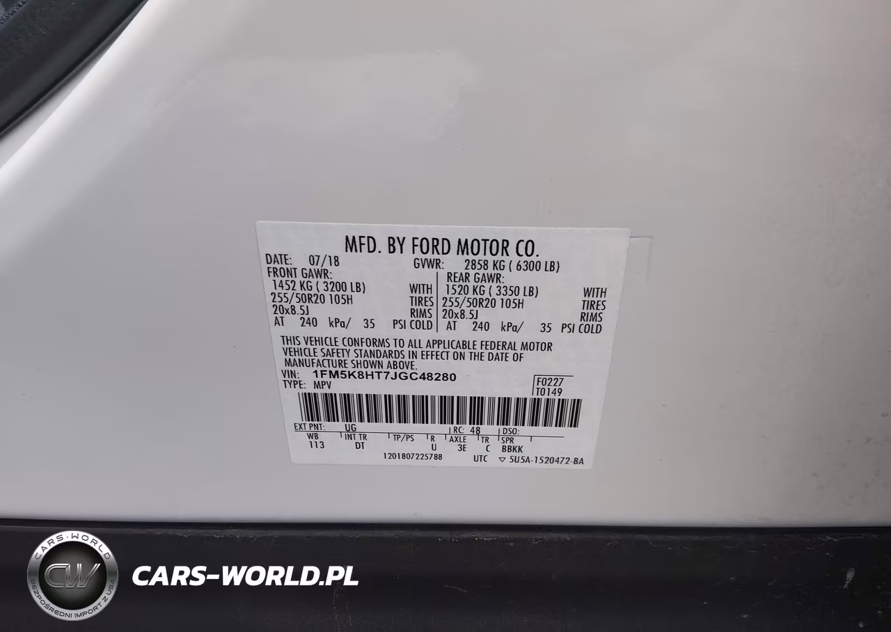 2018 Ford Explorer Platinum VIN:1FM5K8HT7JGC48280 - 9