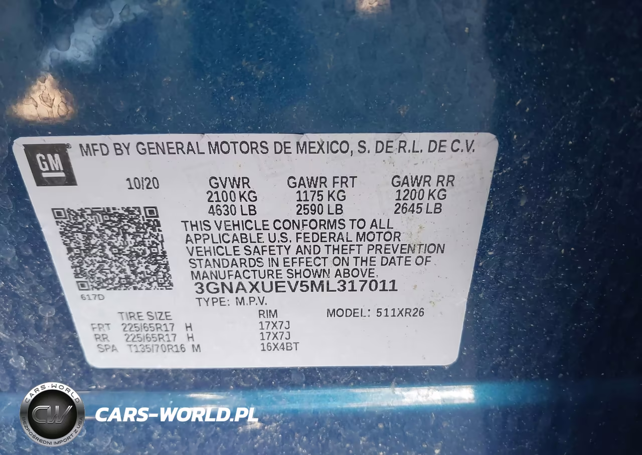 2021 Chevrolet Equinox Awd Lt VIN:3GNAXUEV5ML317011 - 9