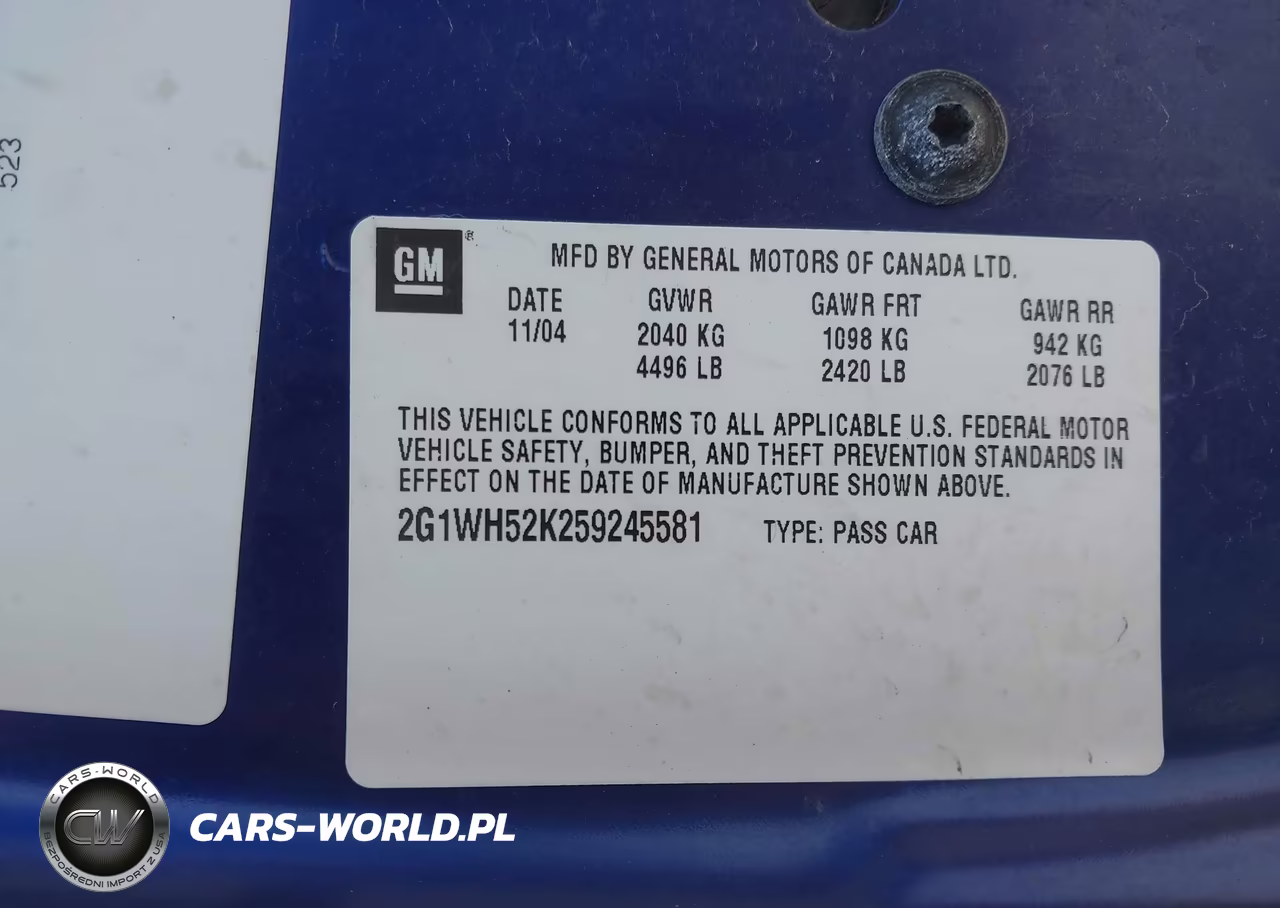 2005 Chevrolet Impala Ls VIN:2G1WH52K259245581 - 9