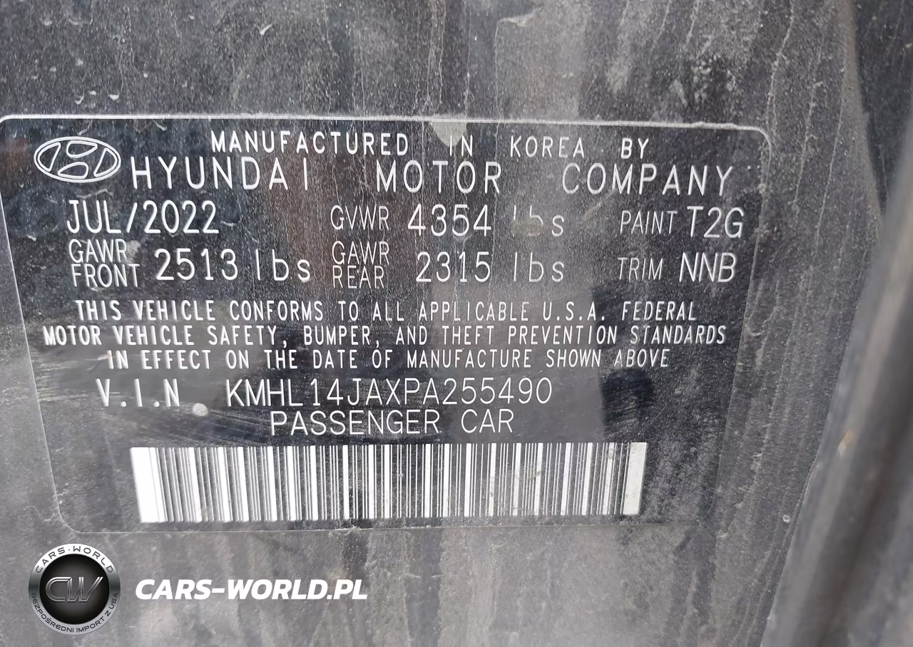 2023 Hyundai Sonata Sel VIN:KMHL14JAXPA255490 - 9