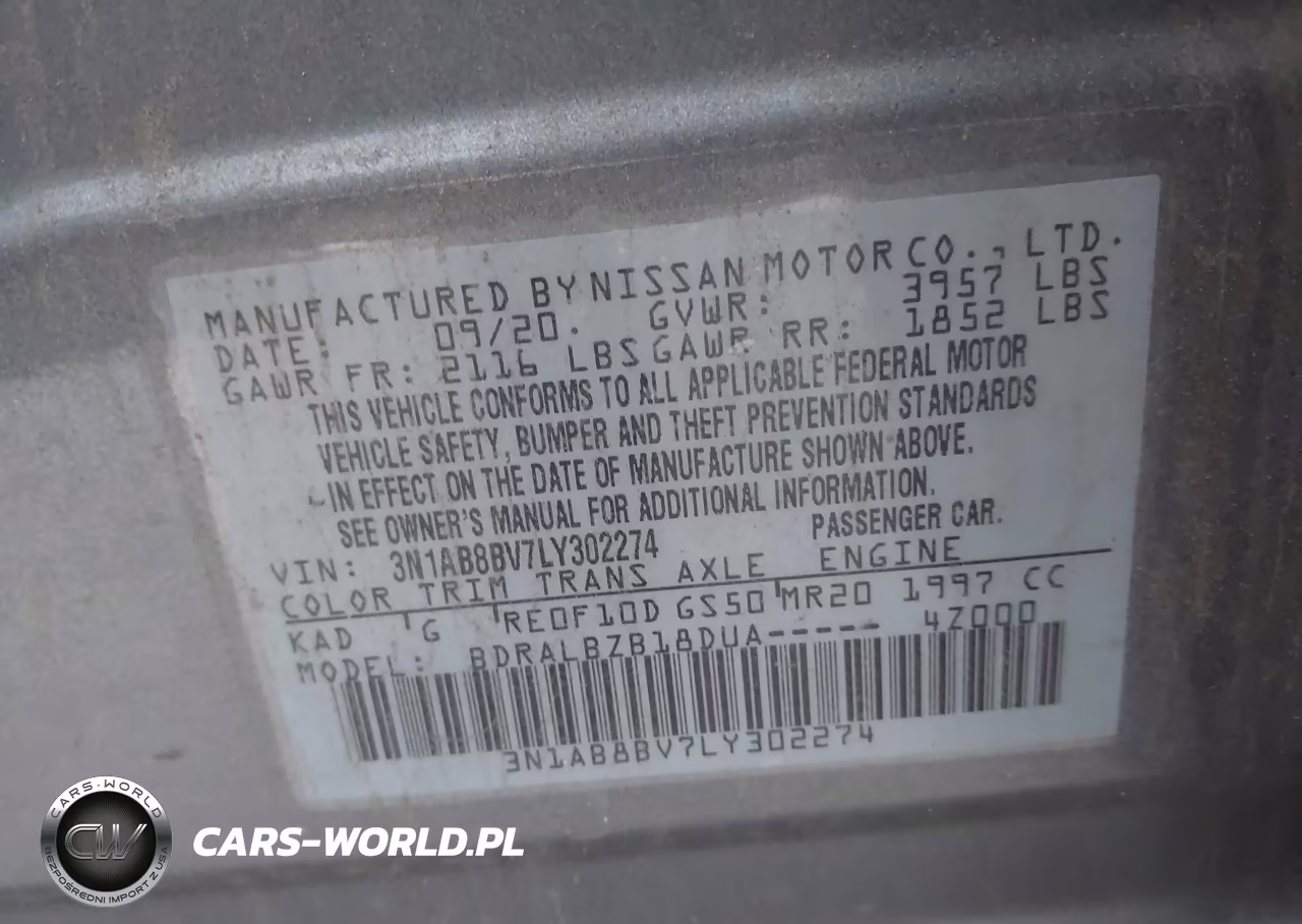 2020 Nissan Sentra S Xtronic Cvt VIN:3N1AB8BV7LY302274 - 9