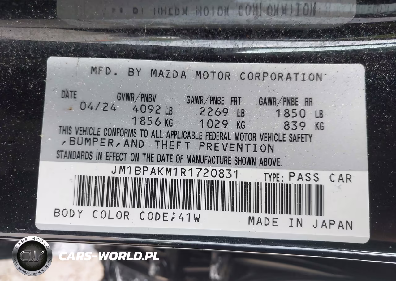 2024 Mazda Mazda3 2.5 S Select Sport VIN:JM1BPAKM1R1720831 - 9