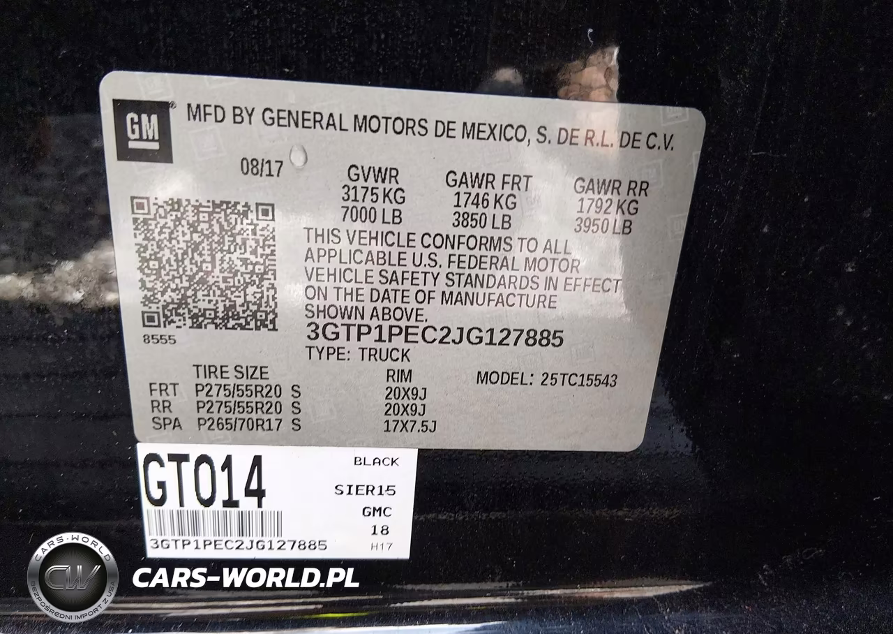 2018 GMC Sierra 1500 Denali VIN:3GTP1PEC2JG127885 - 9