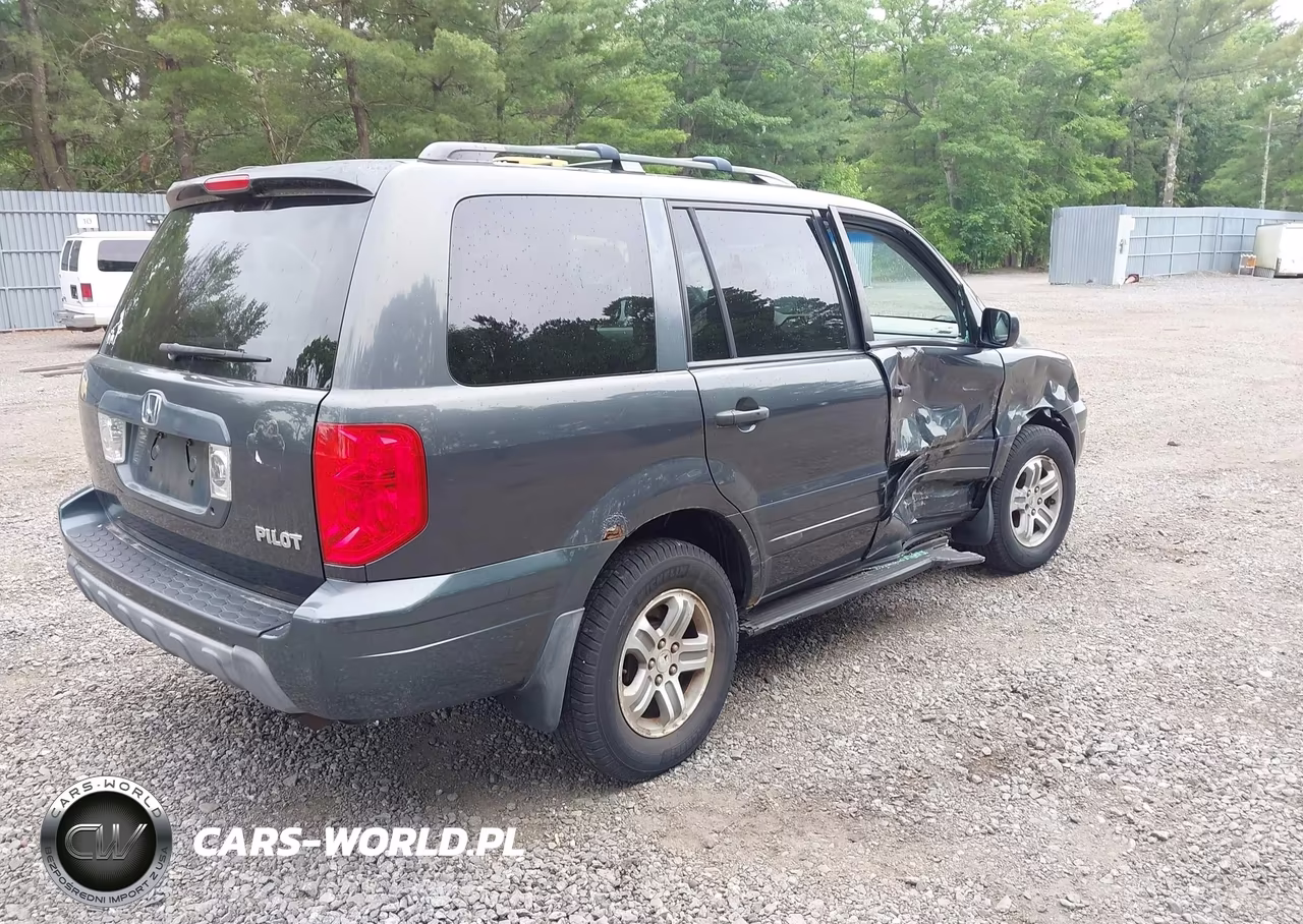 2005 Honda Pilot Ex-L VIN:2HKYF18625H532277 - 4