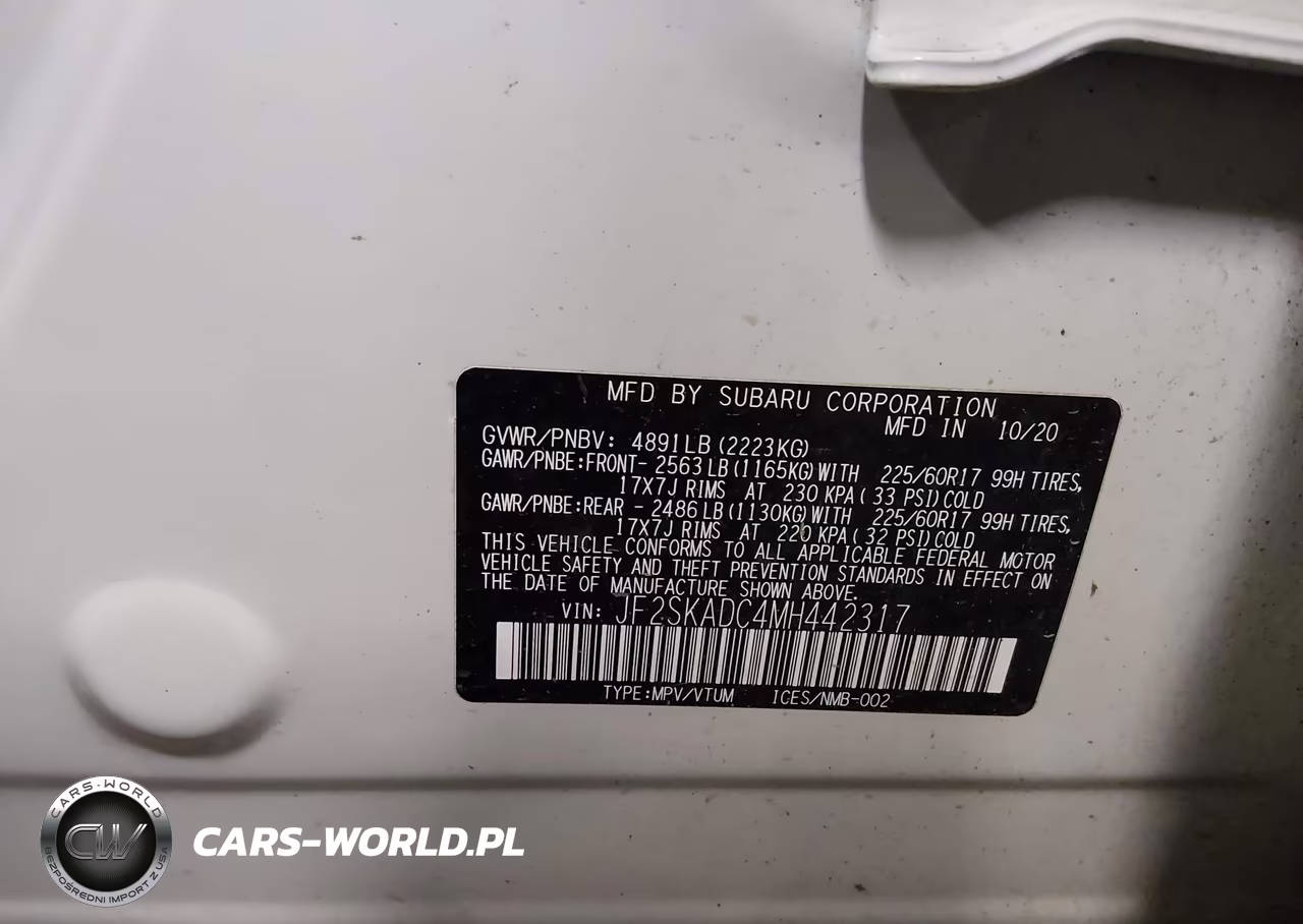 2021 Subaru Forester VIN:JF2SKADC4MH442317 - 9