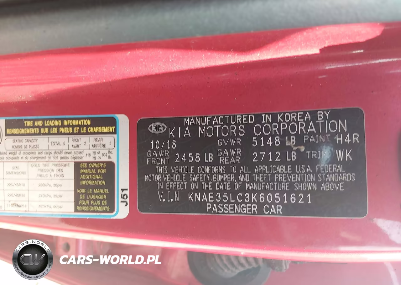 2019 Kia Stinger Gt VIN:KNAE35LC3K6051621 - 9