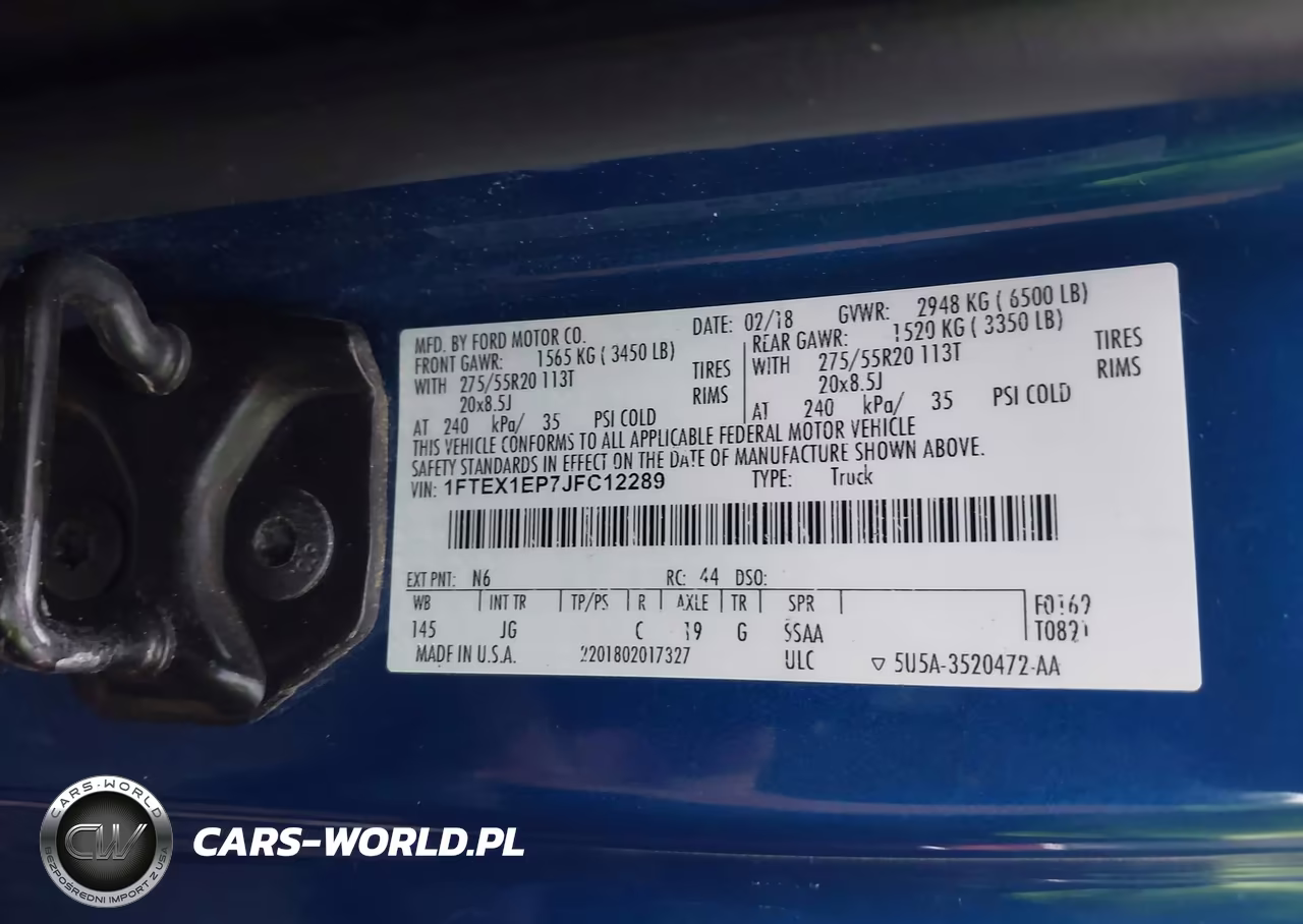 2018 Ford F-150 Lariat-Xl-Xlt VIN:1FTEX1EP7JFC12289 - 9