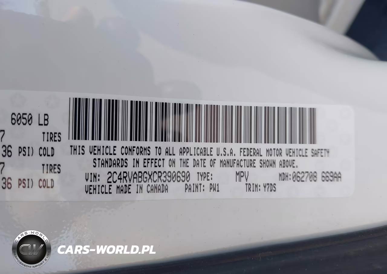 2012 Volkswagen Routan Se VIN:2C4RVABGXCR390690 - 9