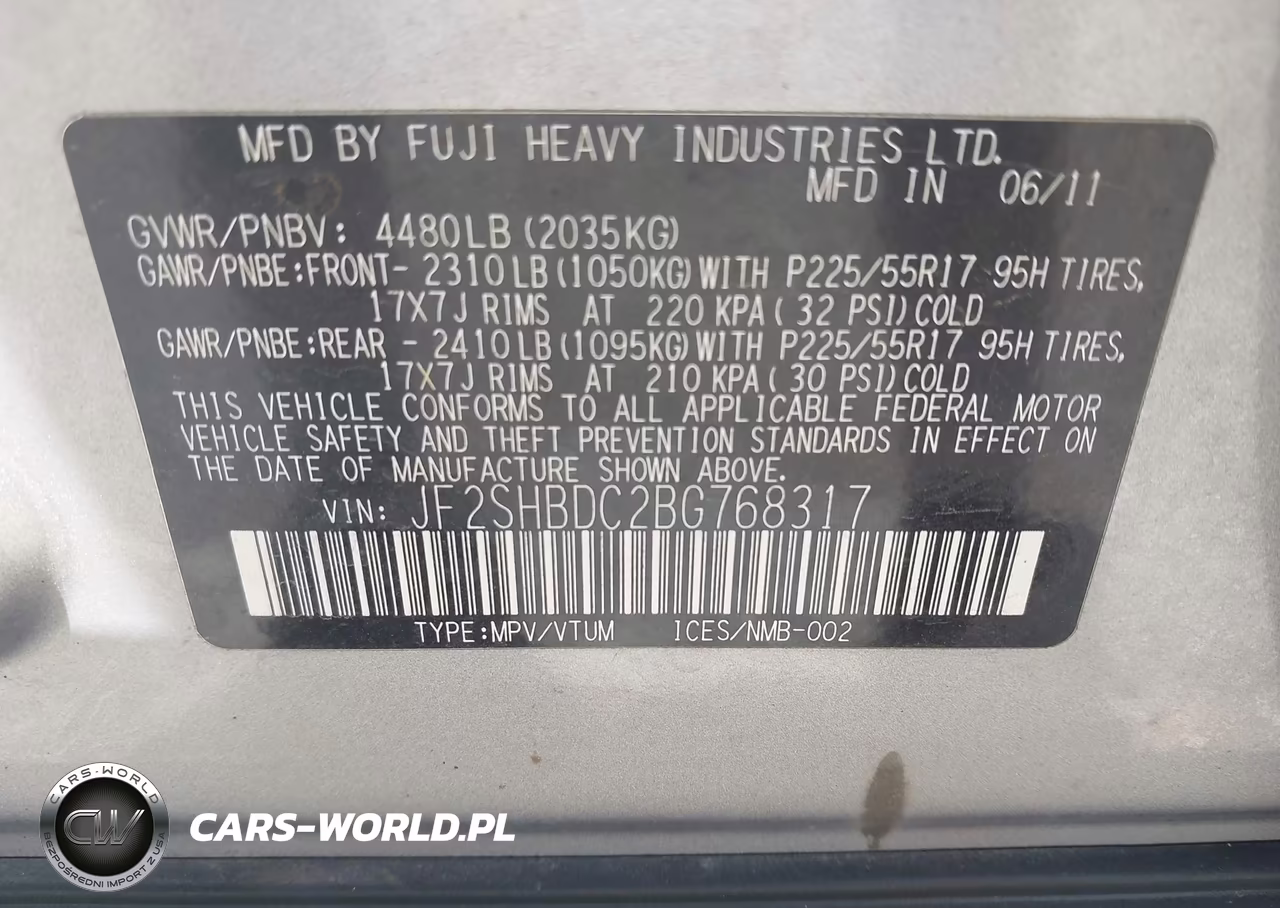 2011 Subaru Forester 2.5X Premium VIN:JF2SHBDC2BG768317 - 9