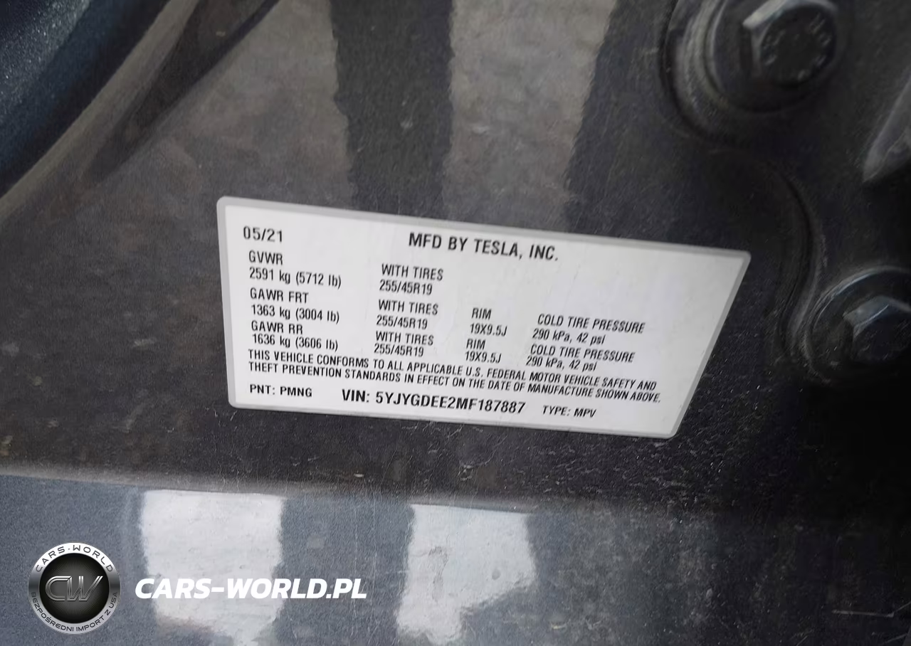 2021 Tesla Model Y Long Range Dual Motor All-Wheel Drive VIN:5YJYGDEE2MF187887 - 9