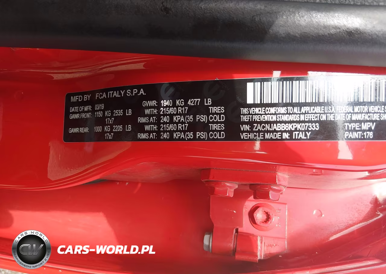 2019 Jeep Renegade Latitude Fwd VIN:ZACNJABB6KPK07333 - 9