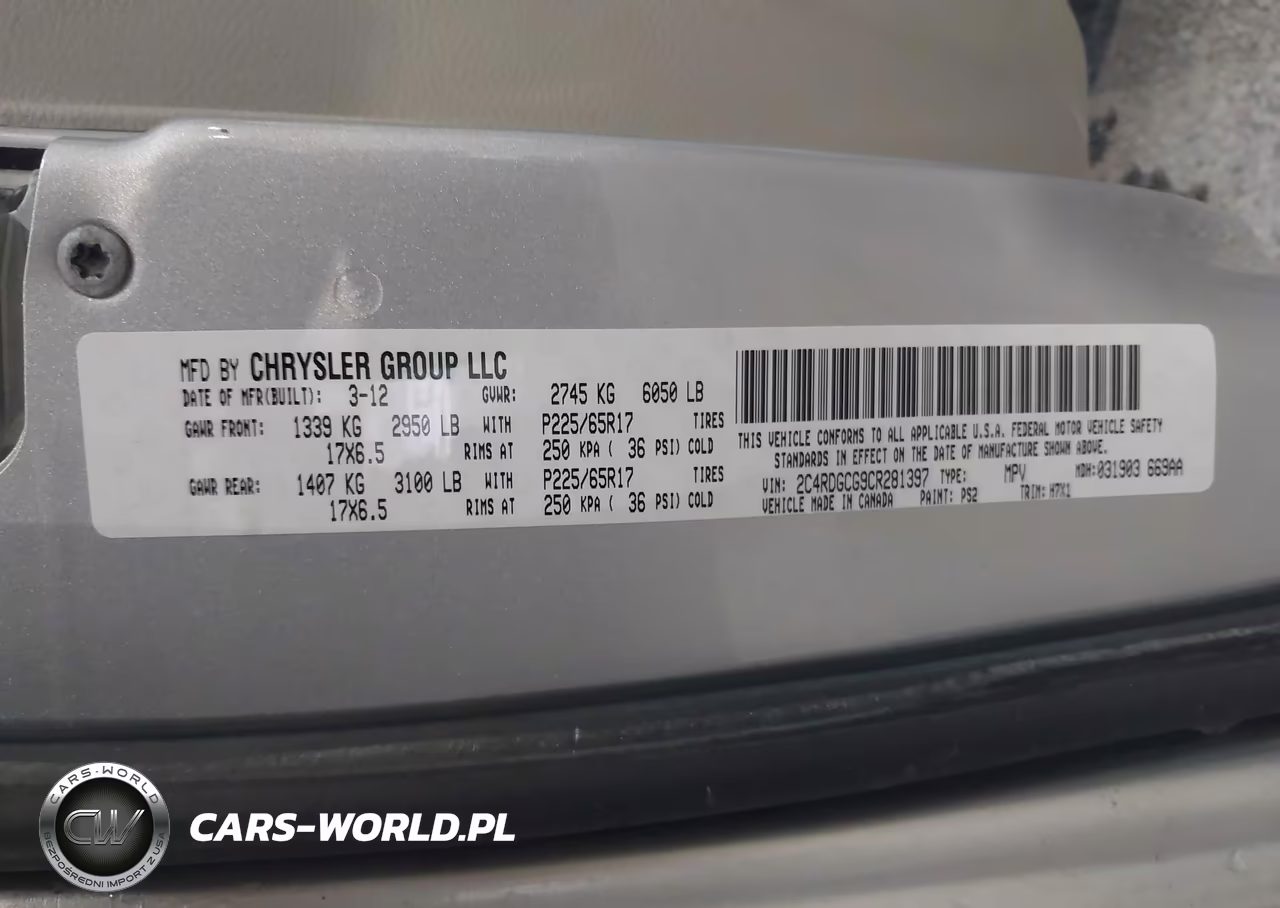 2012 Dodge Grand Caravan Sxt VIN:2C4RDGCG9CR281397 - 9