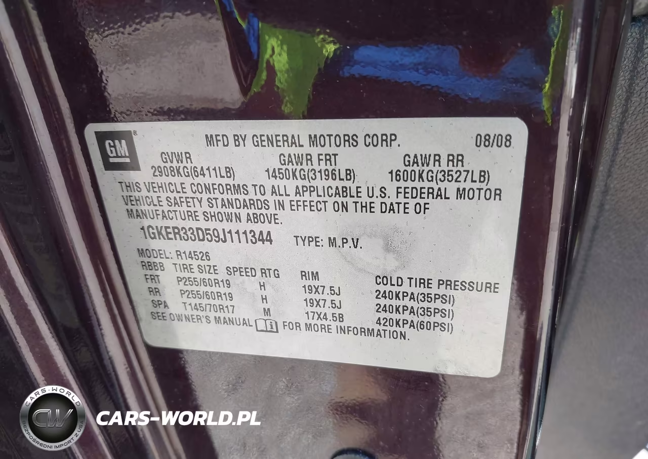 2009 GMC Acadia Slt2 VIN:1GKER33D59J111344 - 9