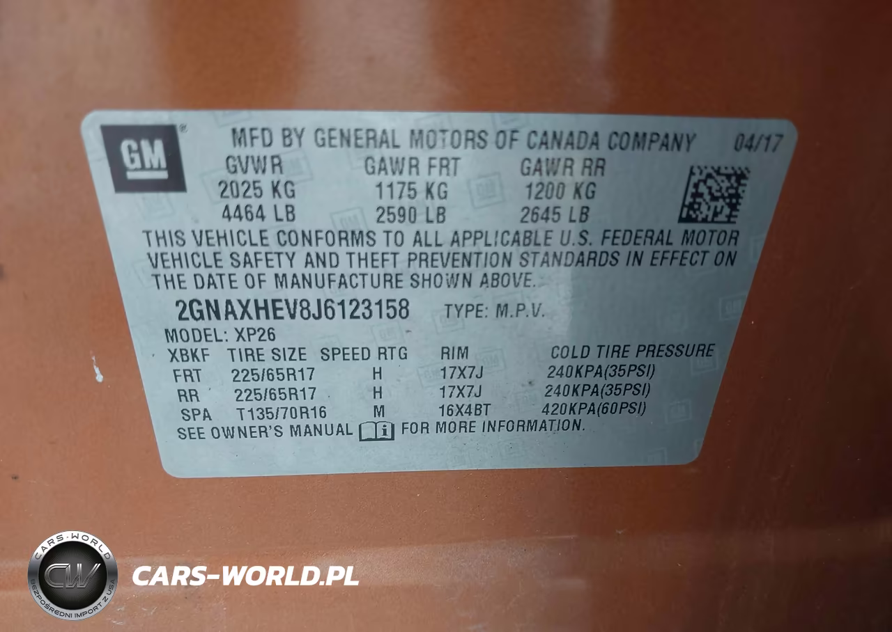 2018 Chevrolet Equinox Ls VIN:2GNAXHEV8J6123158 - 9