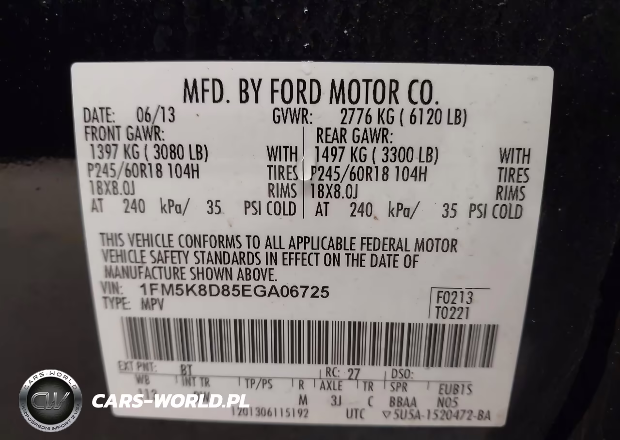2014 Ford Explorer Xlt VIN:1FM5K8D85EGA06725 - 9