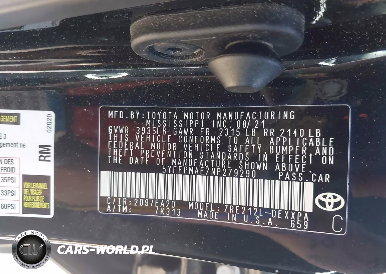 2022 Toyota Corolla Xle VIN:5YFFPMAE7NP279290 - 9
