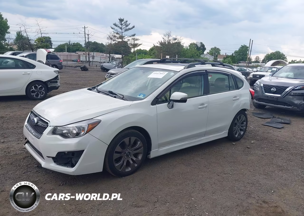 2016 SUBARU IMPREZA SPORT VIN:JF1GPAS62G8209873 - 2
