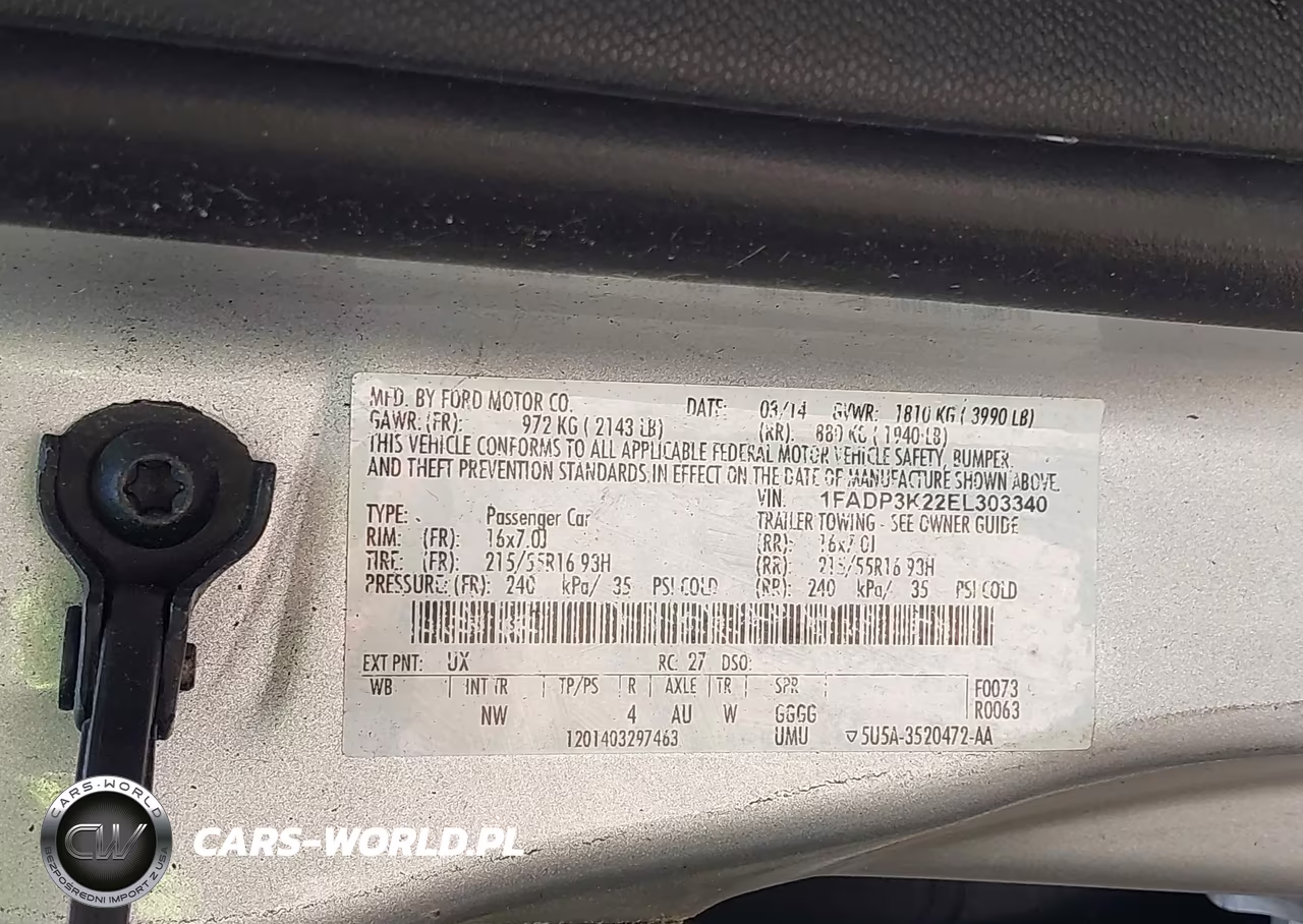 2014 Ford Focus Se VIN:1FADP3K22EL303340 - 9