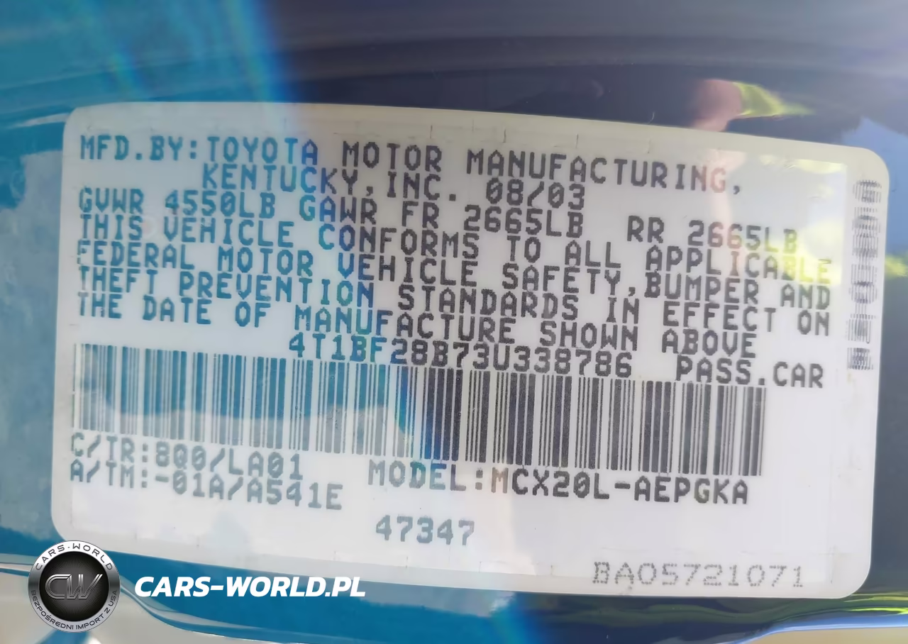 2003 Toyota Avalon Xls VIN:4T1BF28B73U338786 - 9