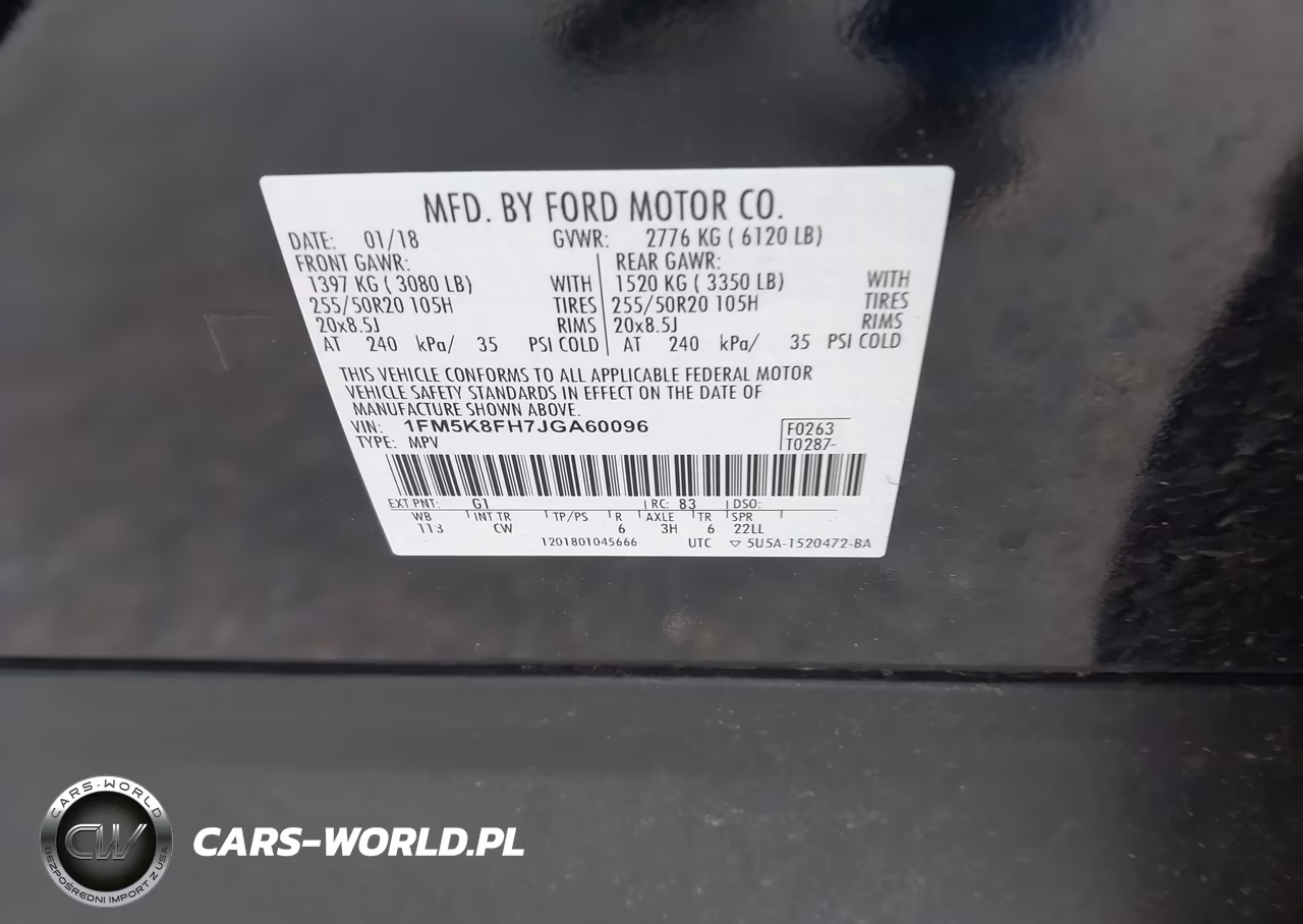 2018 Ford Explorer Limited VIN:1FM5K8FH7JGA60096 - 9