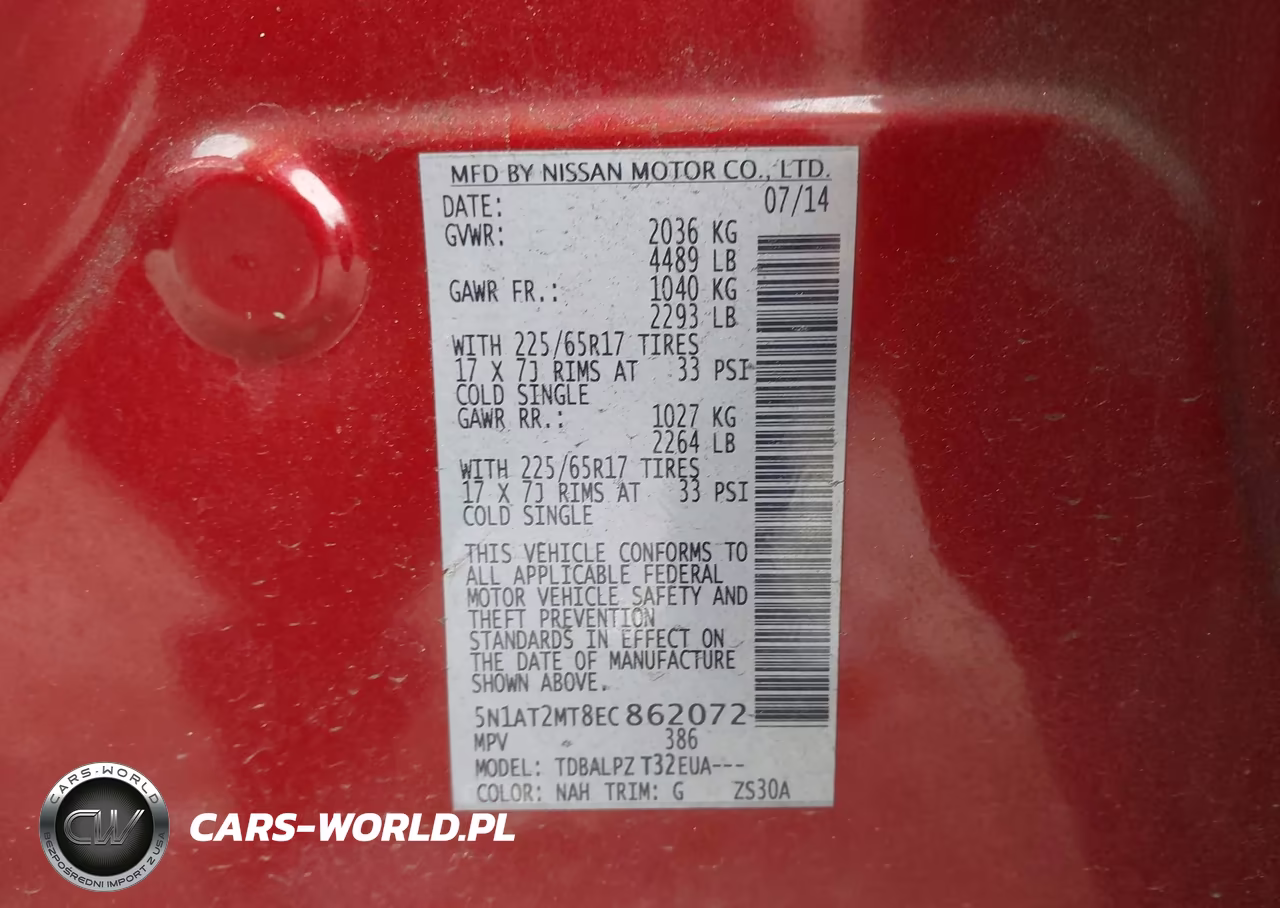 2014 Nissan Rogue S VIN:5N1AT2MT8EC862072 - 9