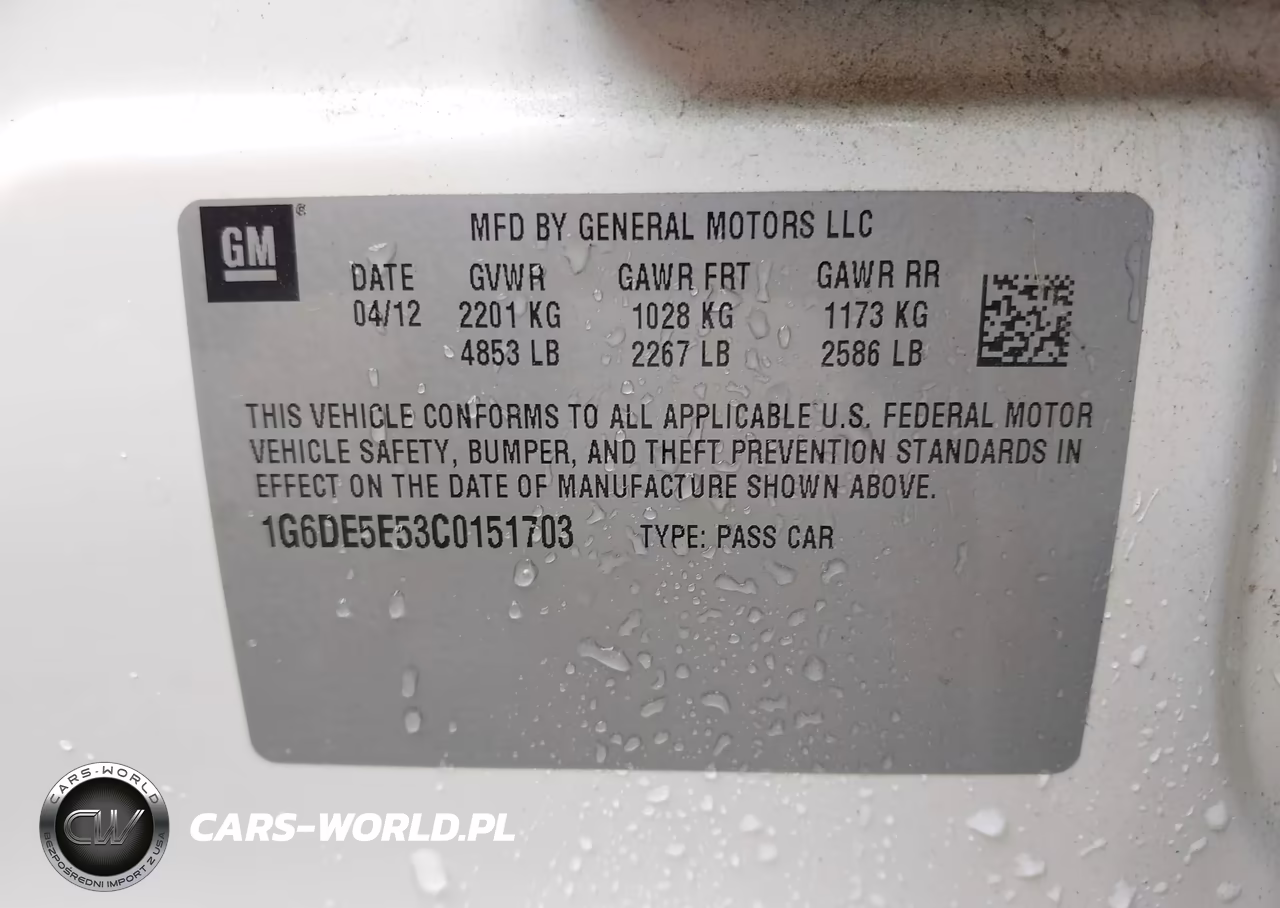 2012 Cadillac Cts Luxury VIN:1G6DE5E53C0151703 - 9