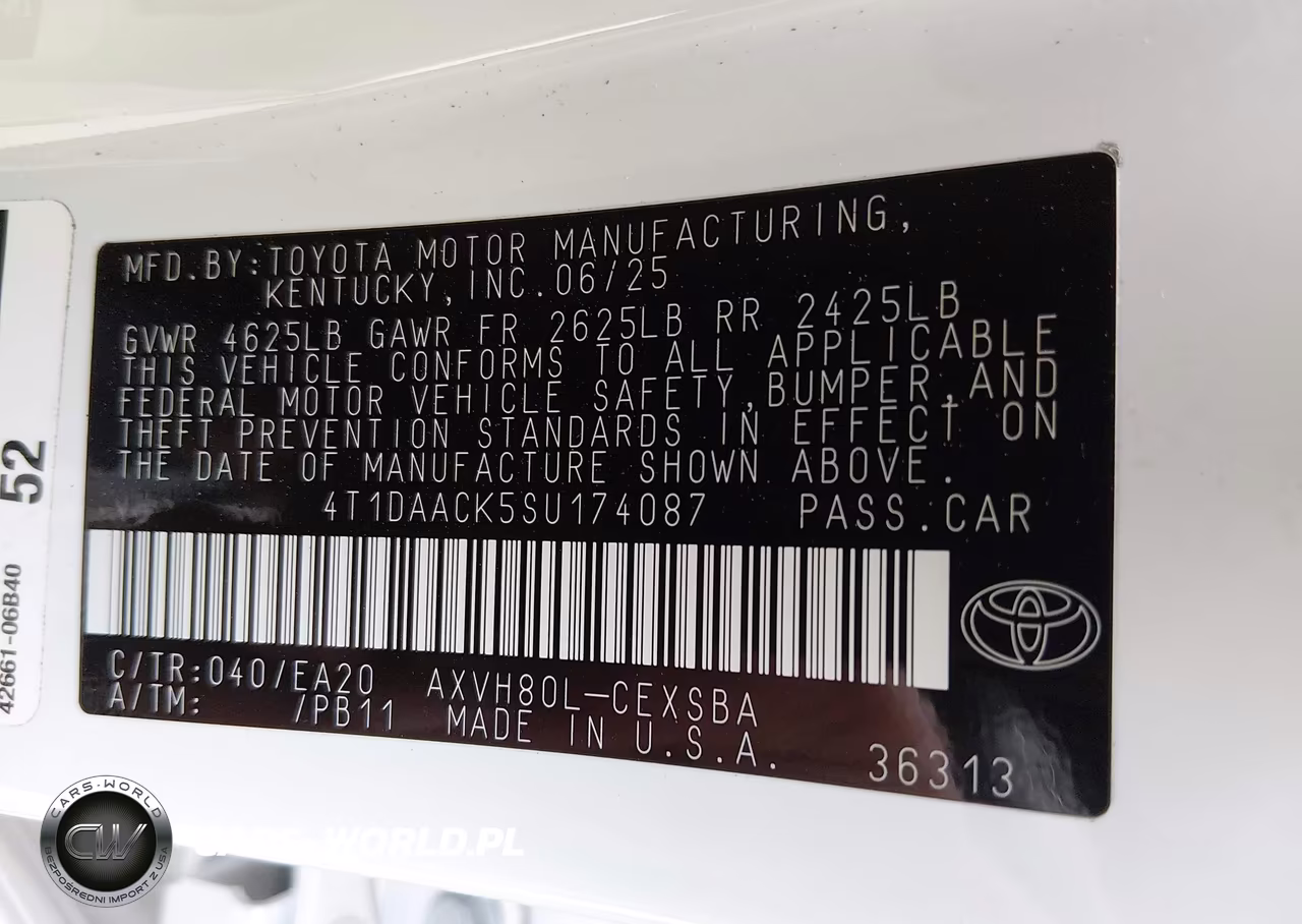 2025 Toyota Camry Se VIN:4T1DAACK5SU174087 - 9