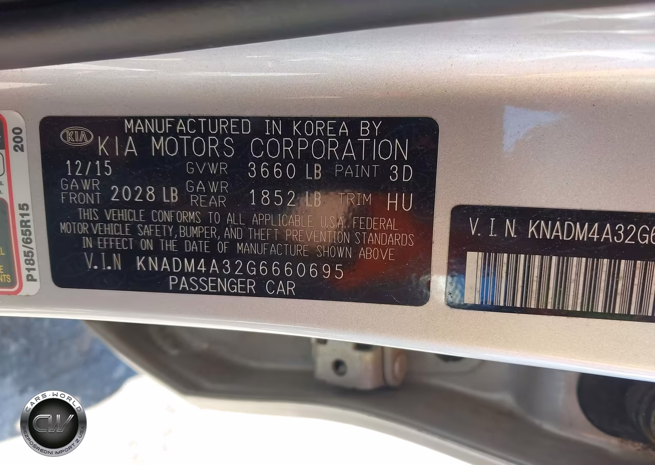 2016 Kia Rio Lx VIN:KNADM4A32G6660695 - 9