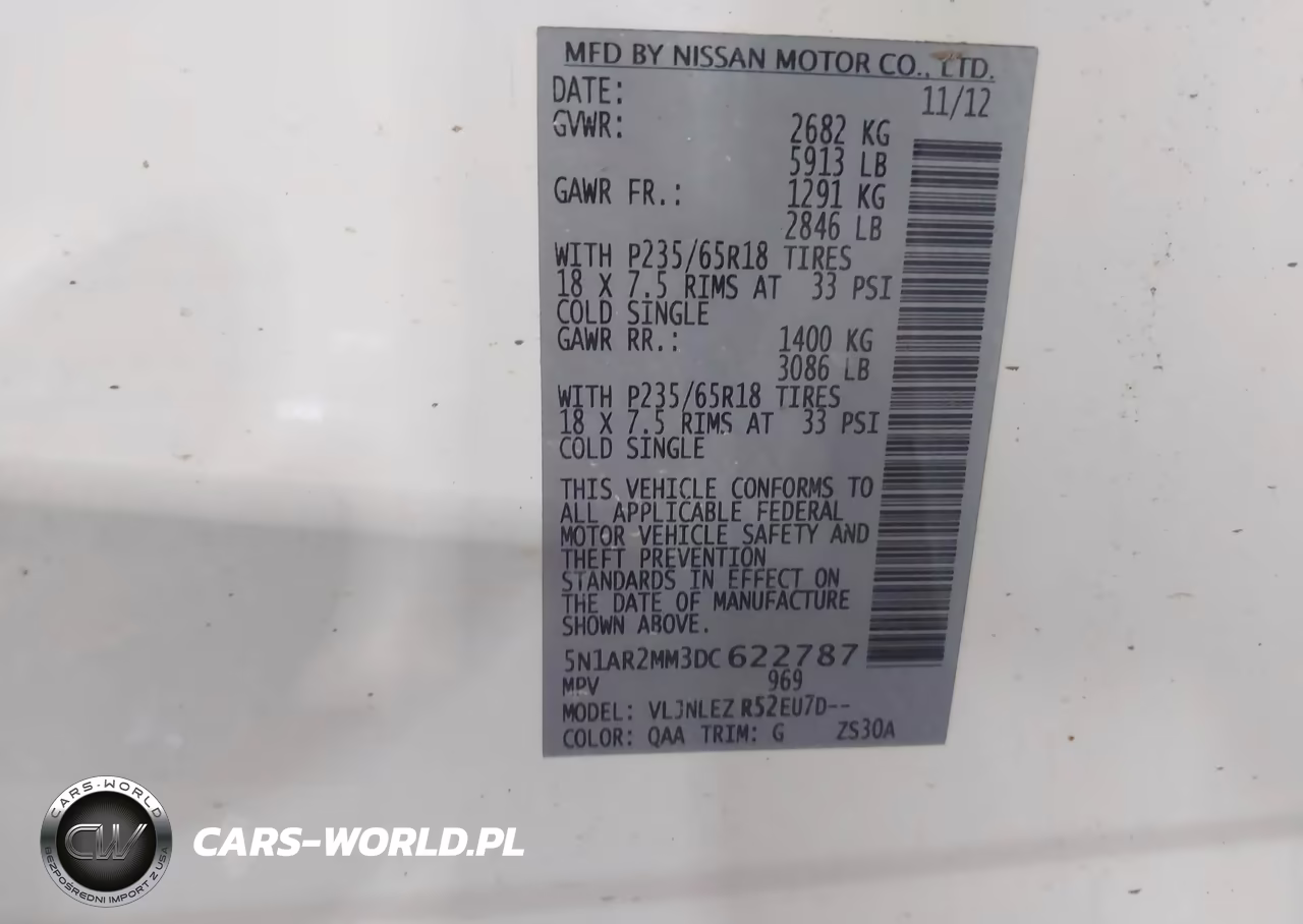 2013 Nissan Pathfinder Sv VIN:5N1AR2MM3DC622787 - 9