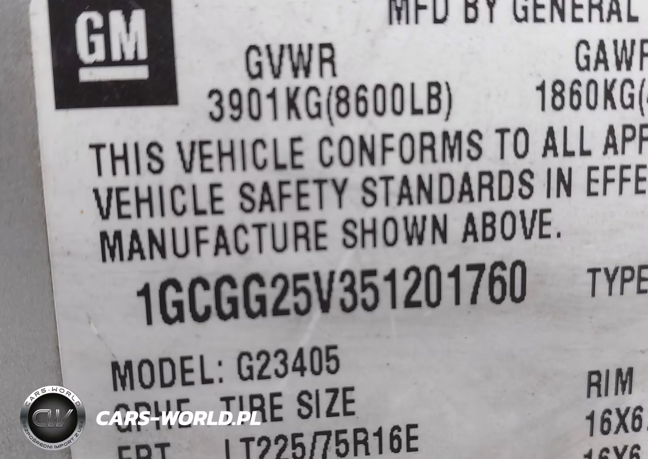 2005 Chevrolet Express VIN:1GCGG25V351201760 - 9