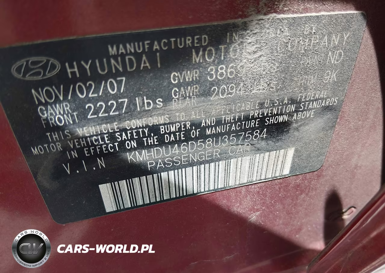 2008 Hyundai Elantra Gls-Se VIN:KMHDU46D58U357584 - 9