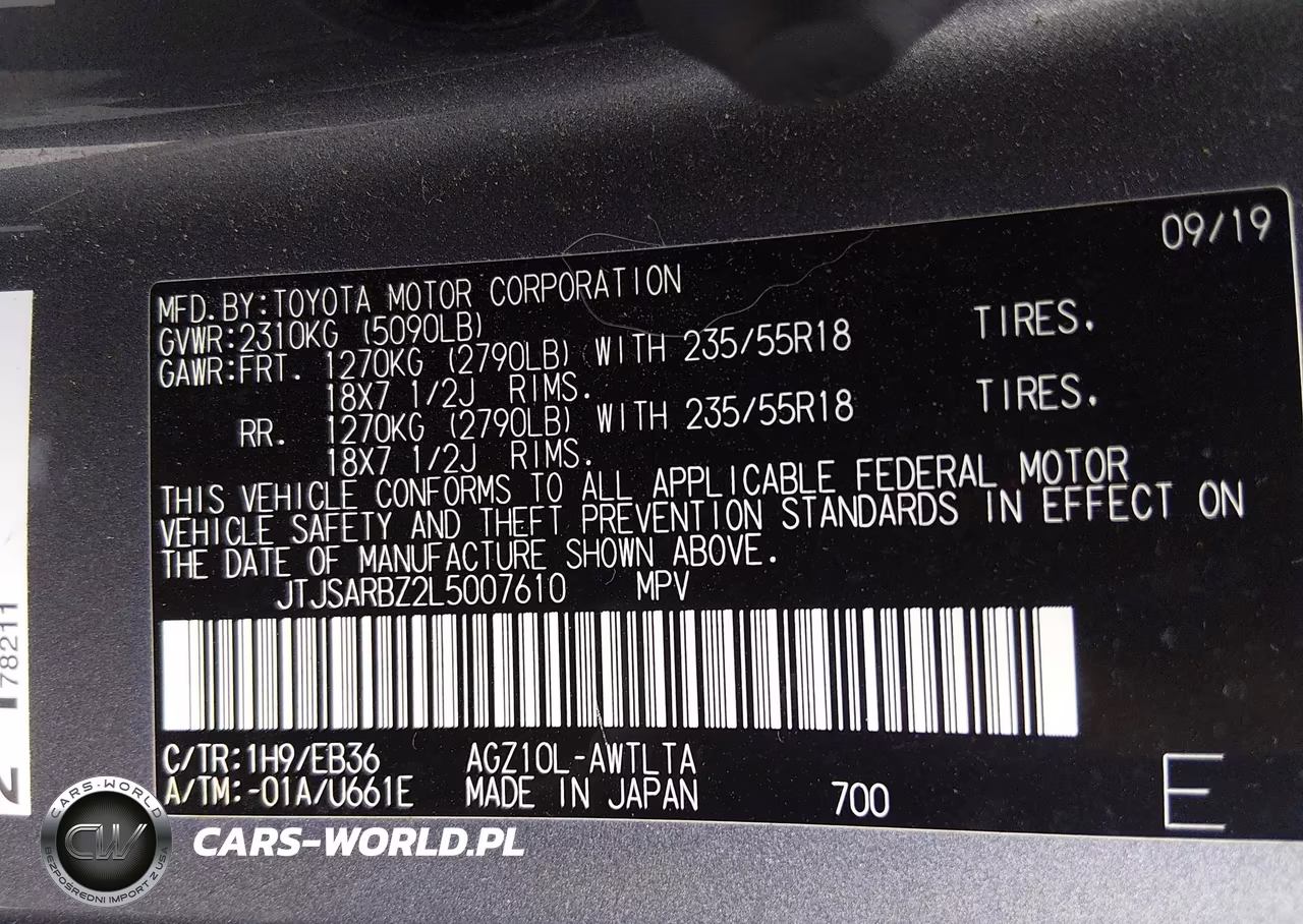 2020 Lexus Nx 300 F Sport VIN:JTJSARBZ2L5007610 - 9