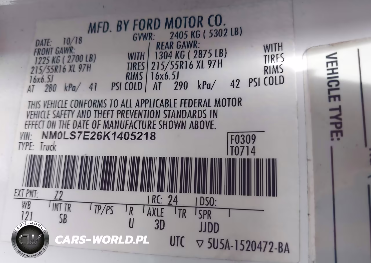 2019 Ford Transit Connect Xl VIN:NM0LS7E26K1405218 - 9
