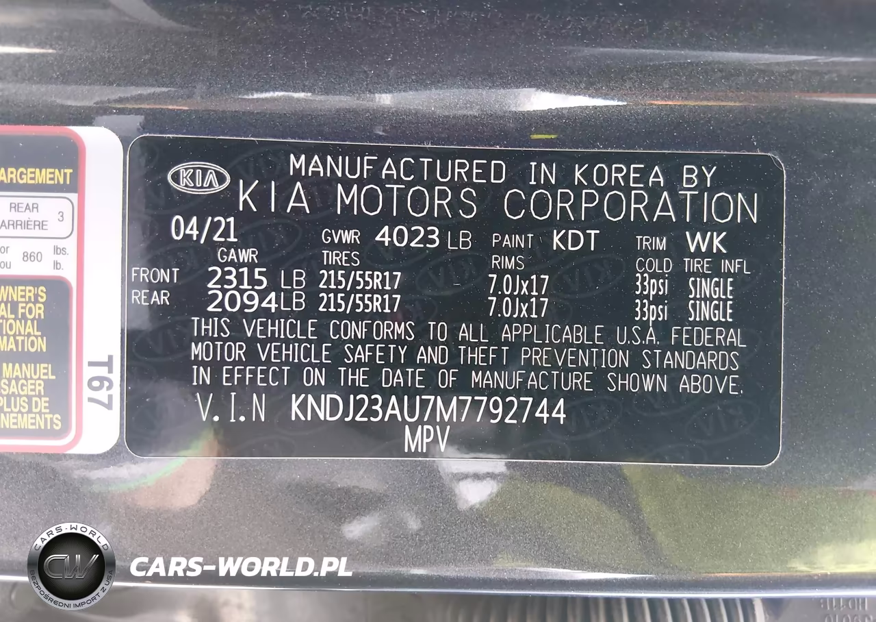 2021 Kia Soul S VIN:KNDJ23AU7M7792744 - 9