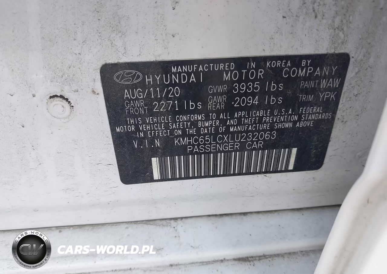2020 Hyundai Ioniq Hybrid Blue VIN:KMHC65LCXLU232063 - 9