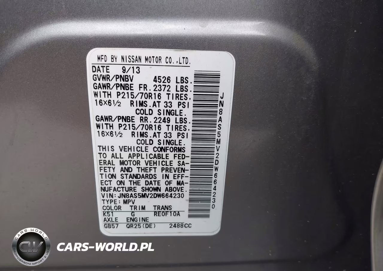 2013 Nissan Rogue S VIN:JN8AS5MV2DW664230 - 9