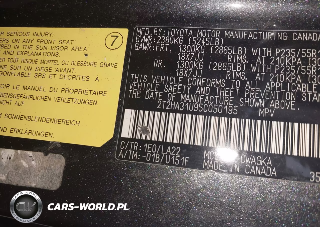 2005 Lexus Rx 330 VIN:2T2HA31U95C050195 - 9