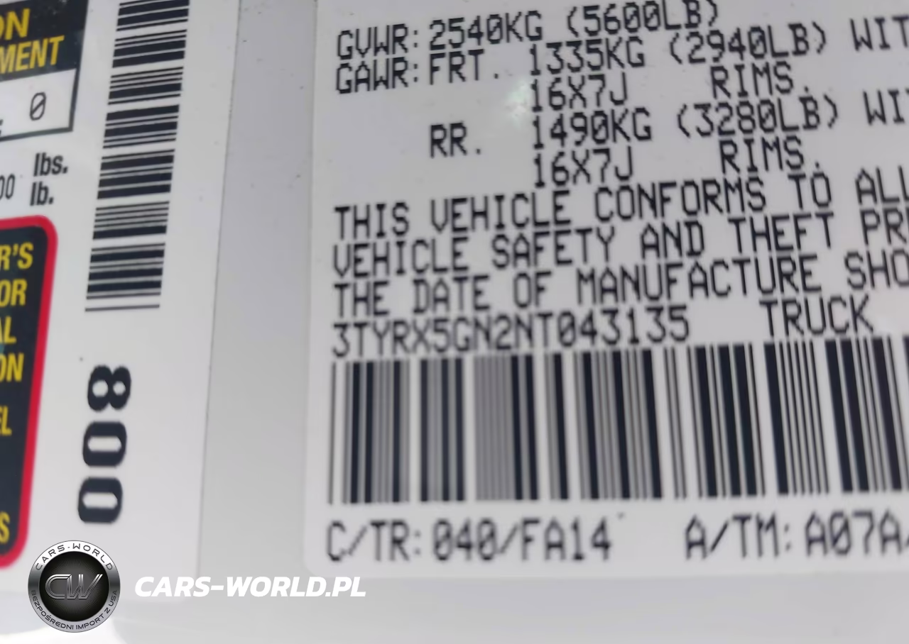2022 Toyota Tacoma Sr VIN:3TYRX5GN2NT043135 - 9