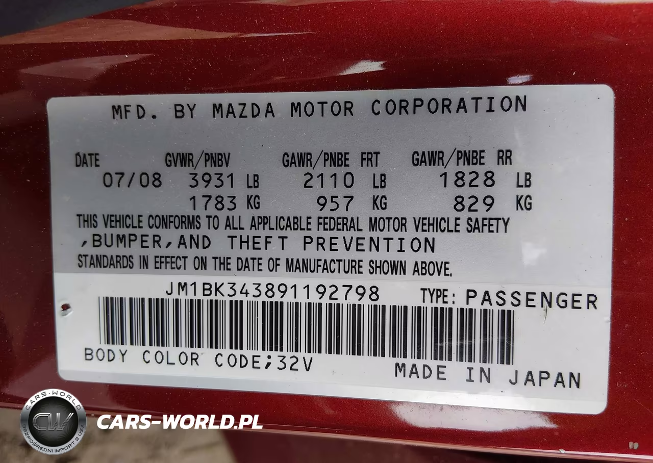 2009 Mazda Mazda3 S Touring VIN:JM1BK343891192798 - 9