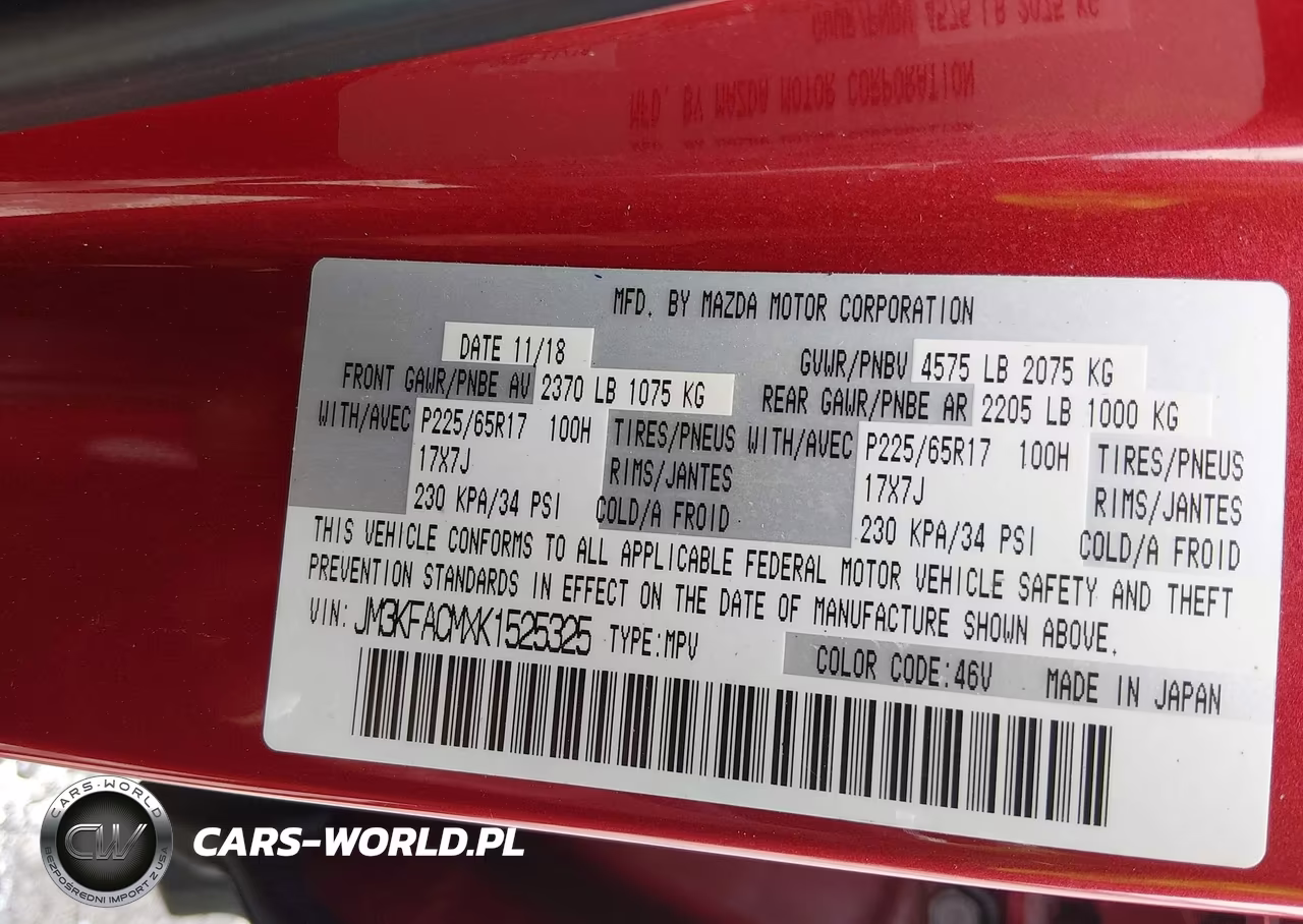 2019 Mazda Cx-5 Touring VIN:JM3KFACMXK1525325 - 9